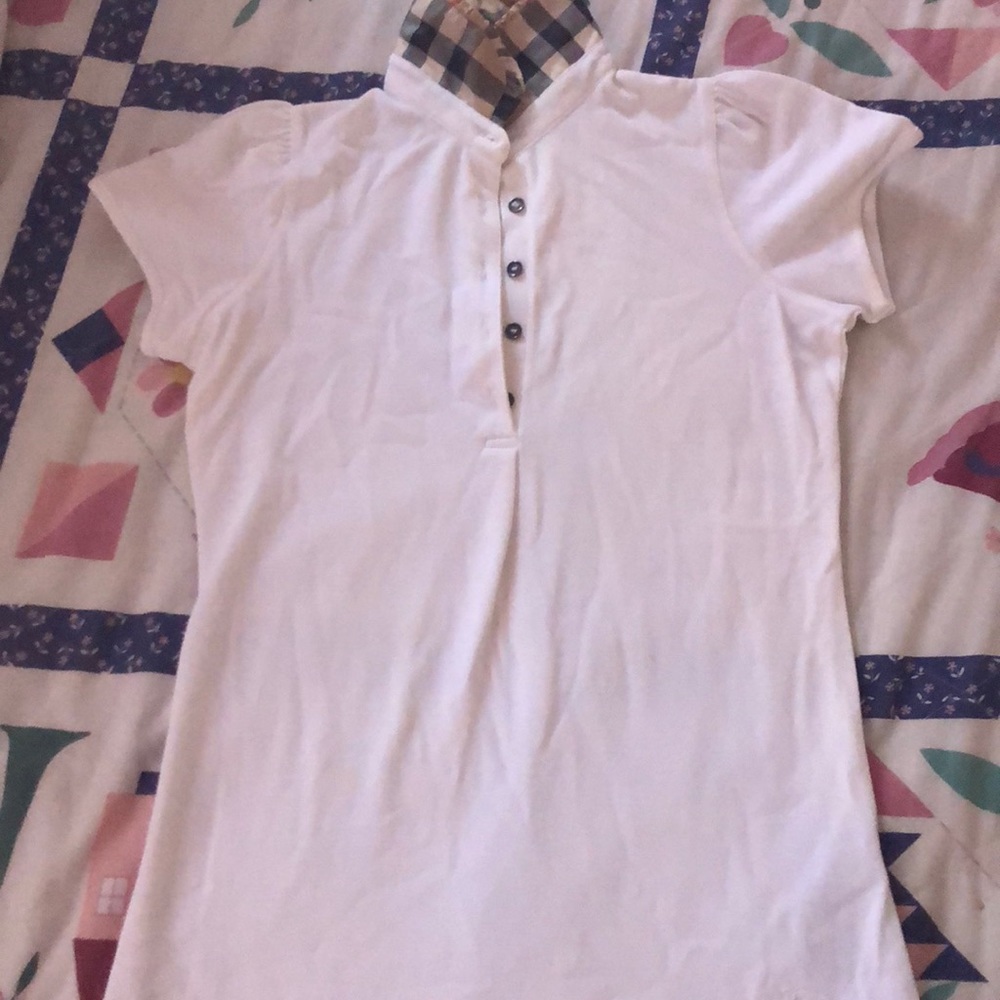 NW Vintage White Burberry Collar Shirt